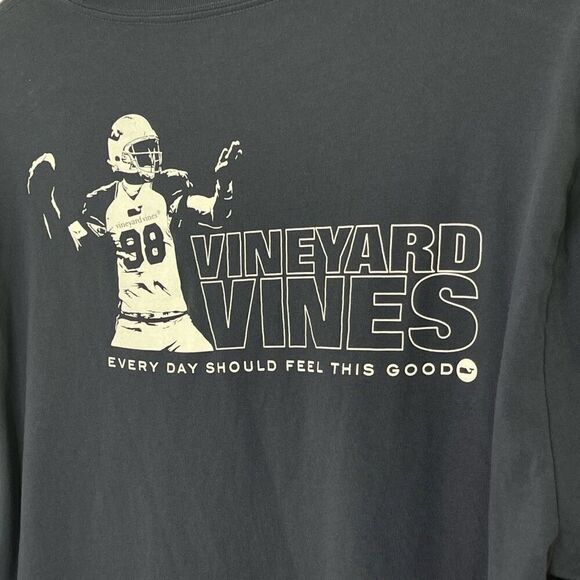 Vineyard Vines “Every Day Should Feel This Good” Men’s long sleeve navy blue tee - Picture 4 of 7